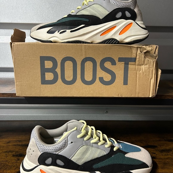 adidas Yeezy Boost 700 Wave Runner Men's Gray/Black/Blue Low Top Sneaker 2017